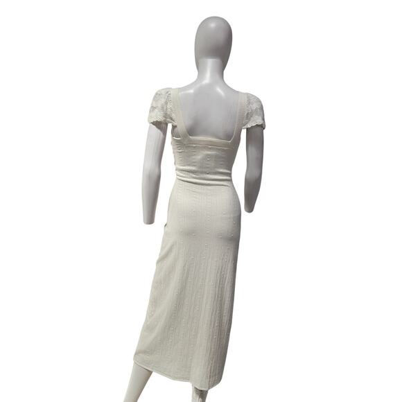 Sezane 'Jennah' White Viscose Dress Size XS - Picture 3 of 5